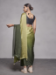 Picture of Fascinating Chiffon & Georgette Dark Khaki Saree