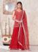 Picture of Enticing Georgette Crimson Readymade Salwar Kameez