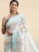 Picture of Gorgeous Linen Powder Blue Saree