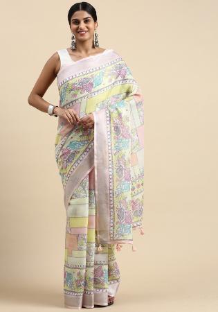 Picture of Grand Linen Beige Saree