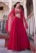 Picture of Georgette Medium Violet Red Readymade Lehenga Choli