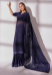 Picture of Sublime Georgette Midnight Blue Saree