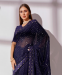 Picture of Sublime Georgette Midnight Blue Saree