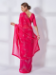 Picture of Pretty Chiffon & Georgette Pink Saree