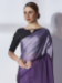 Picture of Delightful Chiffon & Georgette Light Slate Grey Saree