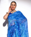 Picture of Appealing Georgette Midnight Blue Saree