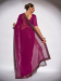 Picture of Admirable Georgette Purple Saree