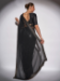 Picture of Amazing Georgette Black Saree