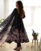 Picture of Cotton & Silk Black Readymade Salwar Kameez