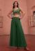 Picture of Georgette Dark Olive Green Readymade Lehenga Choli