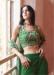 Picture of Georgette Dark Olive Green Readymade Lehenga Choli