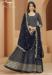 Picture of Georgette Dark Slate Grey Straight Cut Salwar Kameez