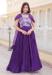 Picture of Sightly Chiffon Purple Readymade Gown