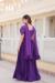 Picture of Sightly Chiffon Purple Readymade Gown