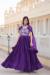 Picture of Sightly Chiffon Purple Readymade Gown