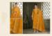 Picture of Chiffon Dark Golden Rod Straight Cut Salwar Kameez