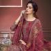 Picture of Resplendent Chiffon Maroon Straight Cut Salwar Kameez