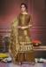 Picture of Chiffon Dark Olive Green Straight Cut Salwar Kameez