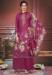 Picture of Chiffon Indian Red Straight Cut Salwar Kameez