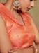 Picture of Marvelous Silk Light Salmon Designer Blouse