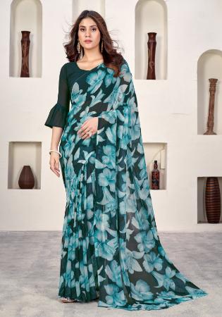 Picture of Graceful Linen Dark Slate Grey Saree