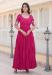 Picture of Sightly Georgette Medium Violet Red Readymade Gown