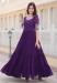 Picture of Alluring Georgette Purple Readymade Gown