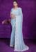 Picture of Shapely Chiffon Light Steel Blue Saree