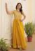 Picture of Exquisite Georgette Golden Rod Readymade Gown