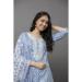 Picture of Cotton Light Slate Grey Readymade Salwar Kameez