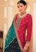 Picture of Stunning Chiffon Crimson Straight Cut Salwar Kameez