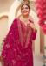 Picture of Georgette Dark Red Straight Cut Salwar Kameez