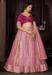 Picture of Statuesque Net & Silk Rosy Brown Lehenga Choli