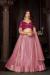 Picture of Statuesque Net & Silk Rosy Brown Lehenga Choli