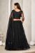 Picture of Beautiful Georgette & Net Black Lehenga Choli