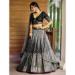 Picture of Sightly Chiffon Dark Grey Lehenga Choli