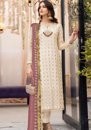 Picture of Fascinating Georgette Tan Straight Cut Salwar Kameez