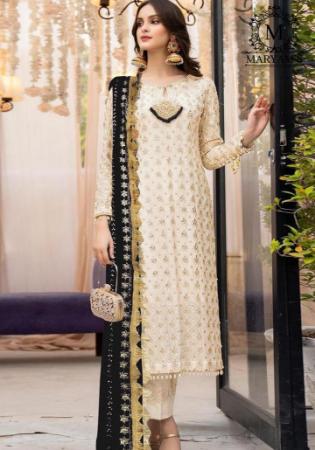 Picture of Lovely Georgette Tan Straight Cut Salwar Kameez