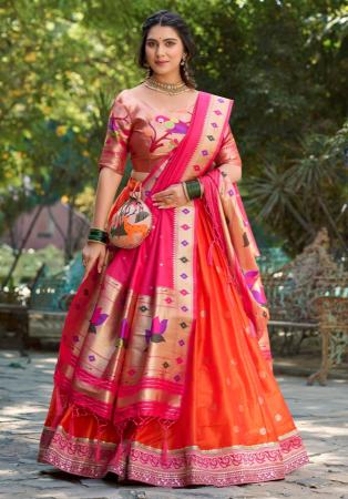 Picture of Ravishing Silk Light Pink Lehenga Choli