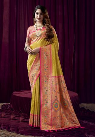 Picture of Excellent Chiffon Khaki Saree