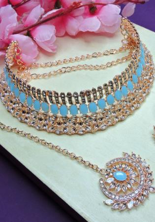 Picture of Comely Steel Blue Necklace Set