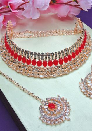 Picture of Ideal Indian Red Necklace Set