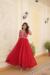 Picture of Classy Georgette Fire Brick Readymade Gown