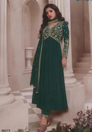 Picture of Chiffon Dark Slate Grey Anarkali Salwar Kameez