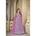 Picture of Fine Net Pale Violet Red Anarkali Salwar Kameez