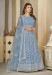 Picture of Charming Net Light Slate Grey Anarkali Salwar Kameez