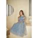 Picture of Charming Net Light Slate Grey Anarkali Salwar Kameez