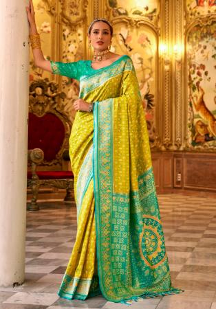 Picture of Ravishing Silk Olive Saree