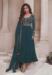 Picture of Chiffon Dark Slate Grey Straight Cut Salwar Kameez