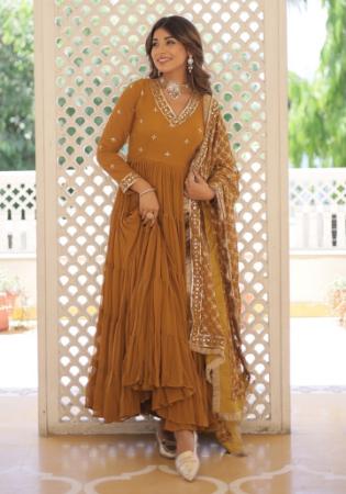 Picture of Sublime Georgette Sienna Readymade Gown
